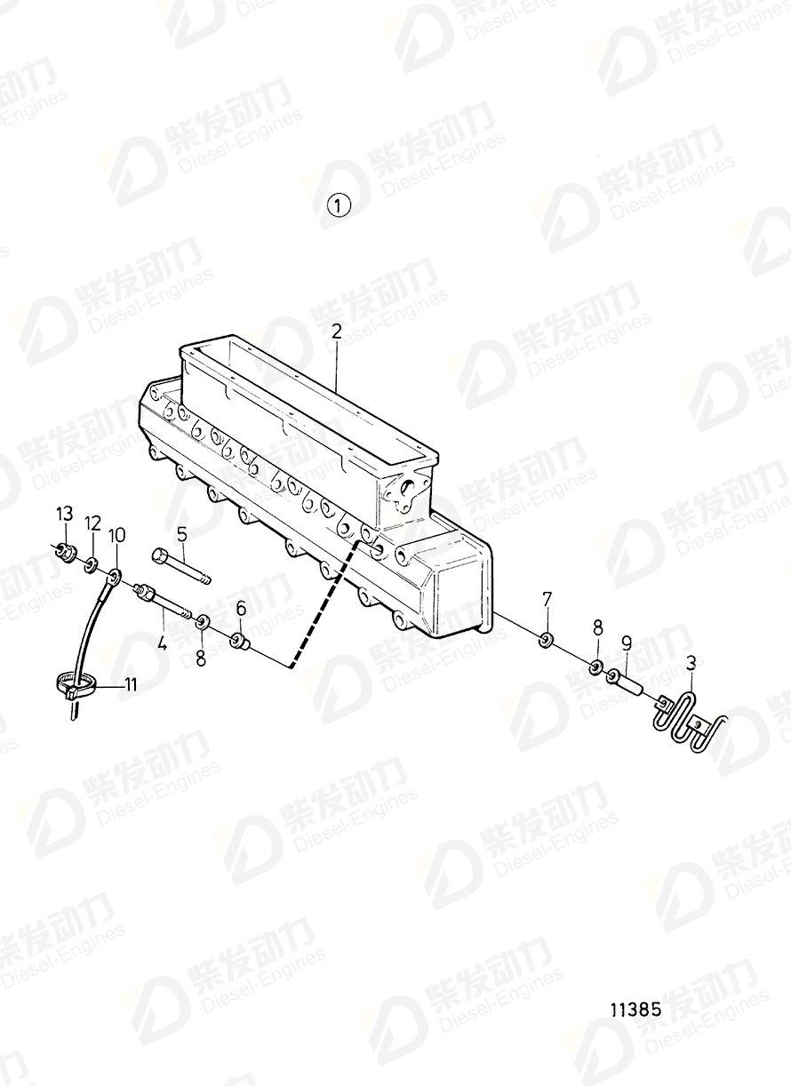 volvo penta Starter element 848585 Drawing volvo penta Starter element 848585 Drawing